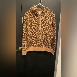 LEOPARD PRINT HOODIE